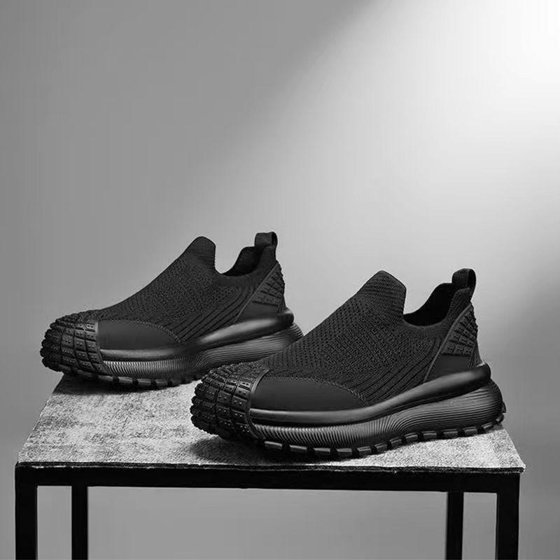 2025 New Spring and Summer Breathable Mesh Men's Shoes with Thick Soles Increased Height and Wide Feet Loose Men's Casual Shoes