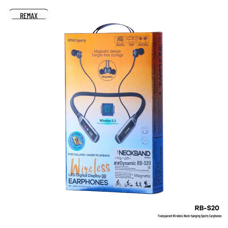 Водонепроницаемые беспроводные спортивные наушники REMAX Ruiliang RB-S20 с длительным сроком службы батареи