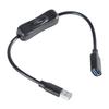 Удлинительный кабель USB 3.0 с выключателем питания, высокоскоростной передачей данных и зарядкой, светодиодный светильник для USB-вентилятора