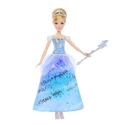 Mattel Кукольный домик Disney Princess Wave the Sparkle Золушка для притворных игр, возраст 3+ и JBF94 Палочка! Наряжайся и играй, Вверх, Синий,