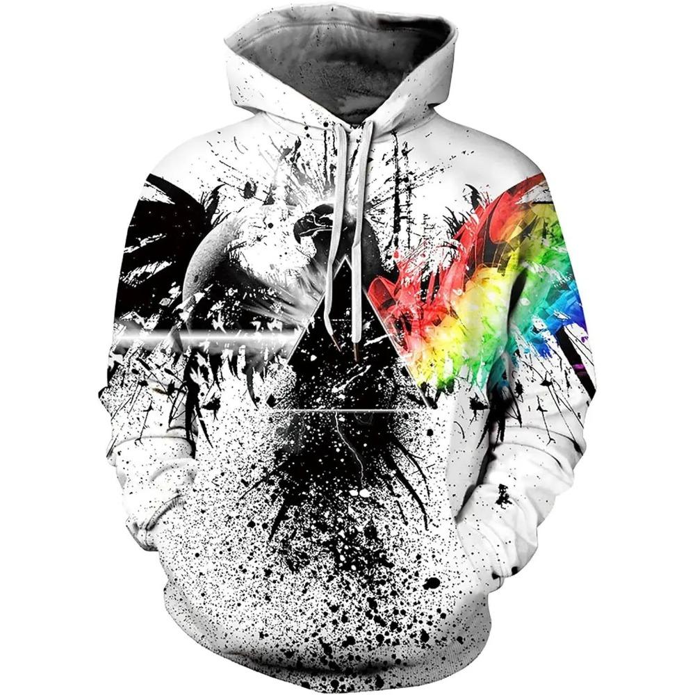 Spring Autumn Fashion Animal Men's Hoodie 3D Print Sweatshirt Hoodie Street Casual Sweatshirt Men's Oversized Unisex Clothing