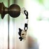 3D Printed Skeleton Cat Keychain Fidget Toy Animal Centerpiece Figurine with Movable Joints Desk Decor