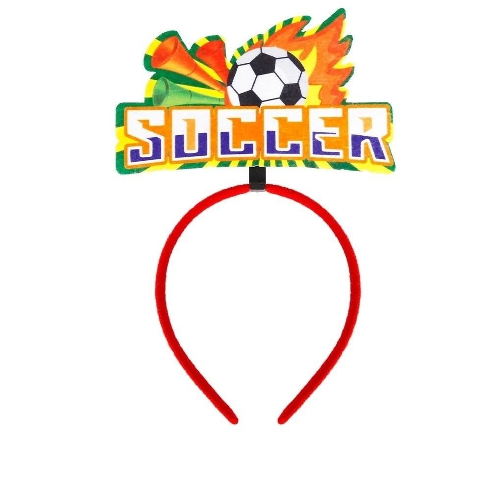 Charming Design Soccer Fan Headband Plastic Party Decoration Headband  Photo Props