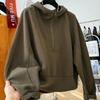 Loose Casual Hooded Half-zip Pullover Sweatshirt Autumn Korean Style