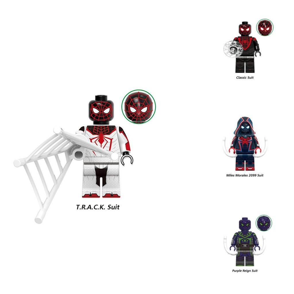 G0120 Superhero Building Blocks Spider-man Great Responsibility Suit In Red Cape