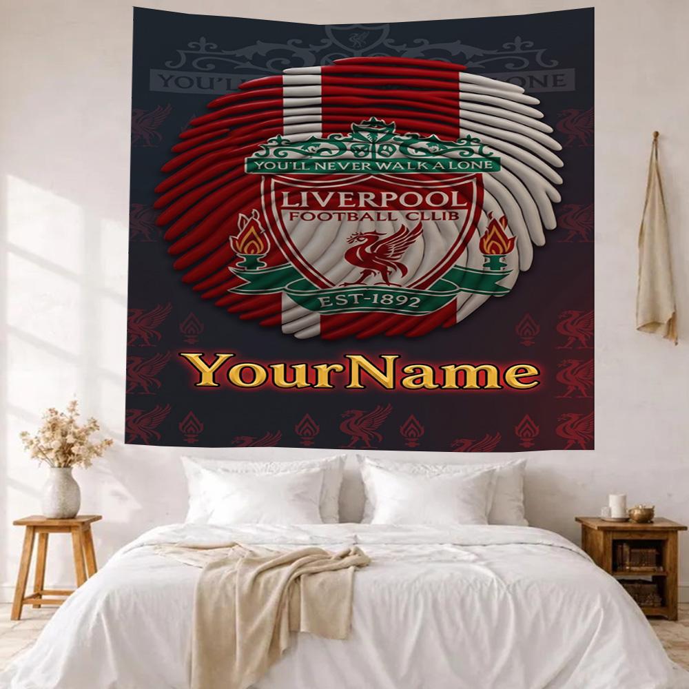 Liverpool Custom Your Name Wall Decor Tapestry Art For Pet Memorial Birthdaywedding Party Backdrop Family Gift