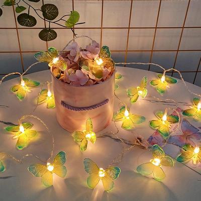 Светодиодные расписные гирлянды-бабочки - Уличные праздничные декоративные огни