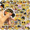 60 Emotional Yellow Small Expression Graffiti Stickers Decorate Guitar Suitcase DIY Creative Waterproof Stickers
