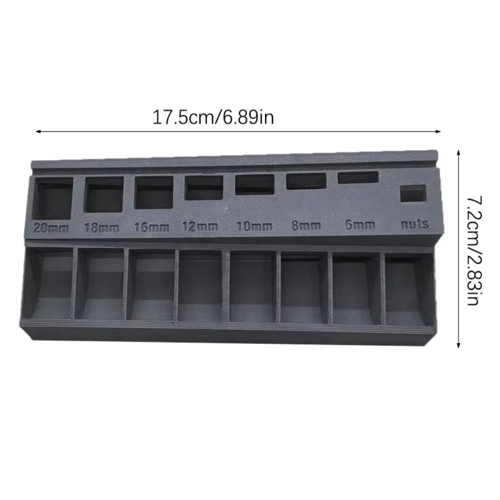 Multiple Compartment M3 Bolt Sorter PLA Screw Length Sorter Hardware Organization
