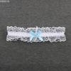 Wedding Garter Lace Floral Sexy Leg Garter Belt White Bowknot Bridal Lingerie Lace Leg Ring Loop Party Cosplay Suspender