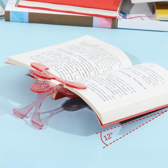 Прозрачный держатель для страниц, зажим, Hands-Free, помощник для чтения книг и документов, портативный мини-акриловый зажим для книг, для нот, студентов, профессионалов