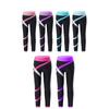 Kids Girls Sportswear Colorblock Leggings Stretchy Pants for Skating Gymnastic Yoga Workout Fitness