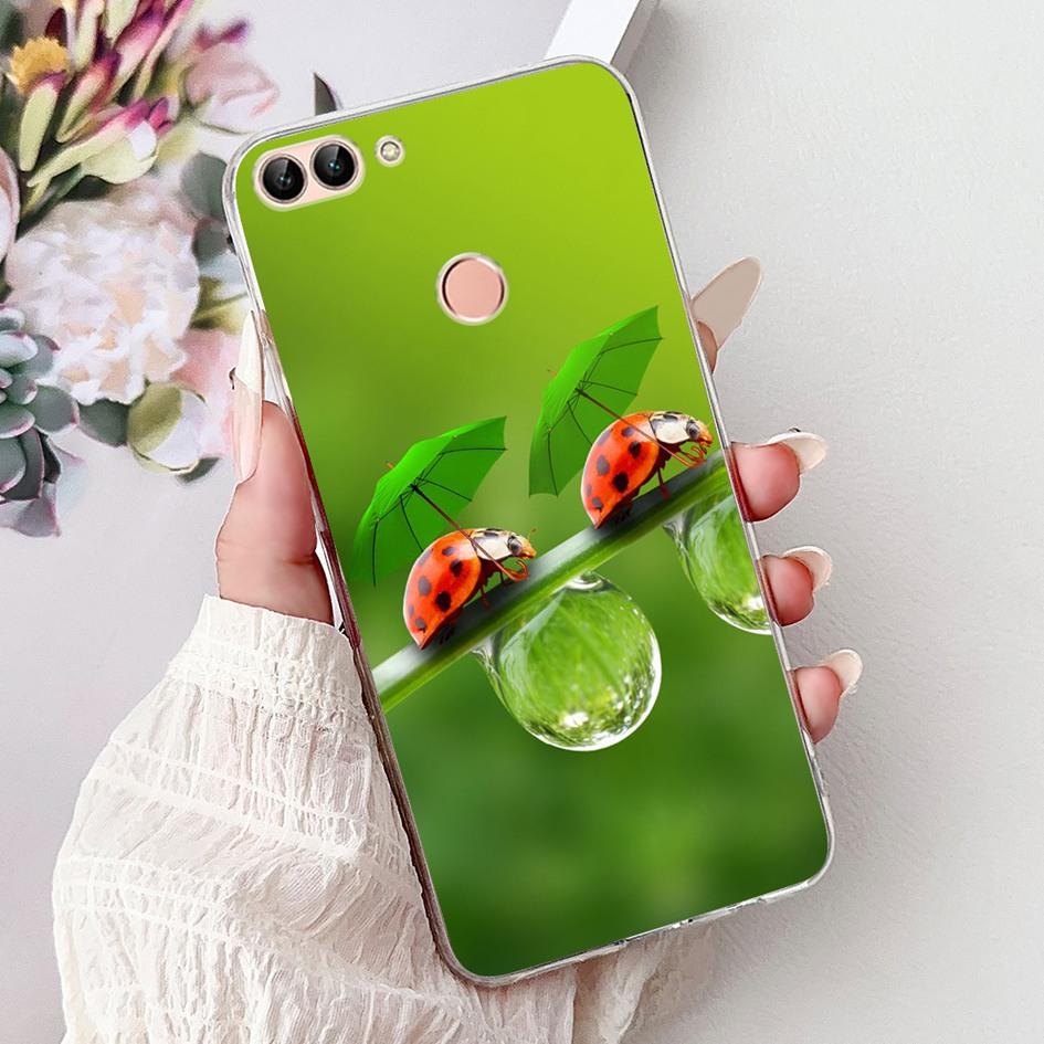 For Huawei P Smart 2018 Case Popular Butterfly Soft Silicone TPU Phone Back Cover For Huawei PSmart FIG-LX1 FIG-LX2 FIG-LX3 Case