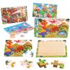 Logic Thinking Intellectual Wooden Game Puzzle Jigsaw Animal Vehicle Cartoon Early Educational Toys For Kids Children Gift