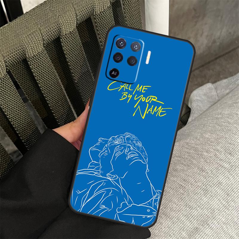 Чехол 'Назови меня своим именем' для Oppo A78 A98 A80 A40 A60 A18 A38 A58 A15 A17 A77 A74 A94 A54 A57S A16 A76 A96