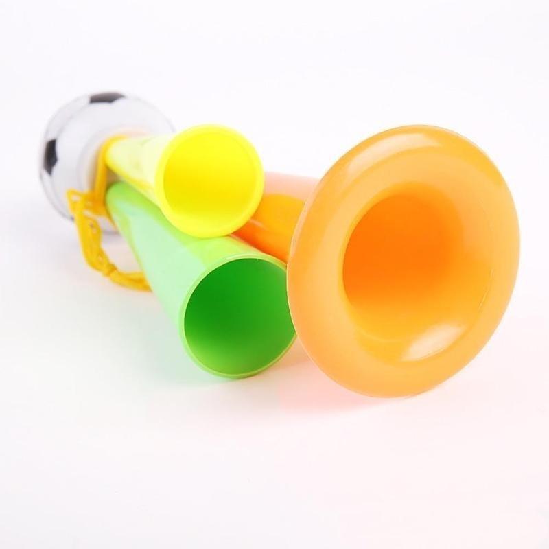 Sprots Концерты Кубка мира Игрушка-труба Пластиковые футбольные болельщики Поднимите настроение Рожок