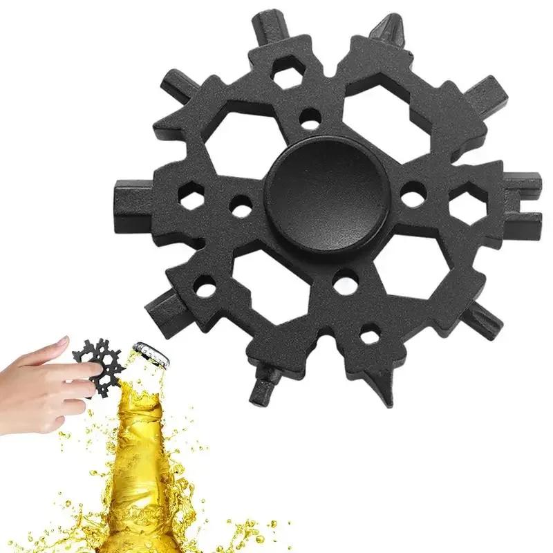 Инструменты для ремонта автомобильного гаечного ключа 23 в 1, гаечный ключ-снежинка, отвертка, карманный инструмент для обслуживания велосипеда, портативные гаджеты