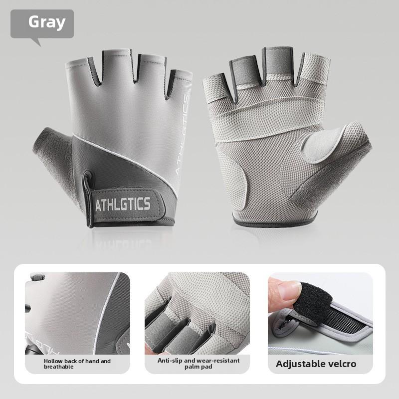 1 пара дышащих перчаток для велоспорта, перчатки для тренировок в спортзале для мужчин и женщин, перчатки без пальцев для поднятия тяжестей, тренировок, фитнеса