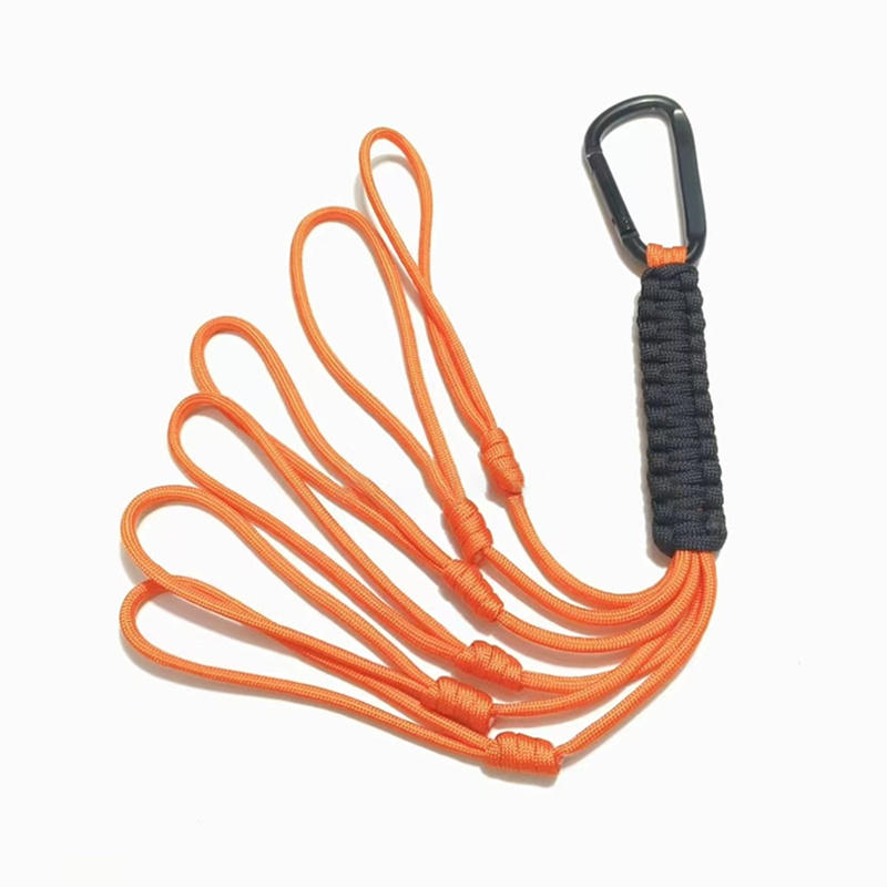 Брелок из паракорда с карабином, военный плетеный шнур, веревка, темляк, аварийный узел, инструменты для выживания на открытом воздухе для ключей/мужчин/женщин