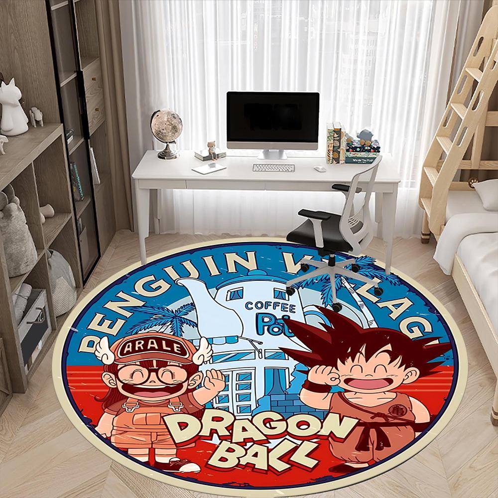 1pc Dragon Ball Chair Carpet for Office Non-Slip,Machine Washable Rug for Office, Room - Holiday Decor - Machine Made yy251017290