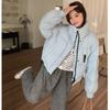 Short Down Cotton Clothes for Women's Winter New Simple Stand-up Collar Soft Waxy Loose Small Bread Clothes Jacket