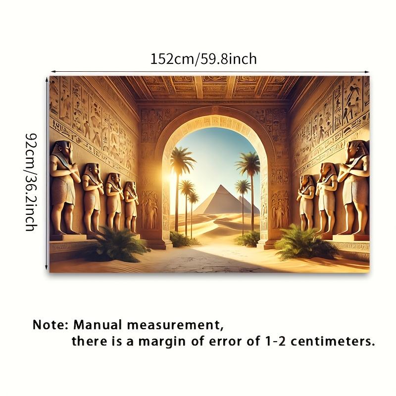 Vibrant view of Egyptian pyramid arches with polyester background fabric, suitable for family gatherings, weddings, birthdays
