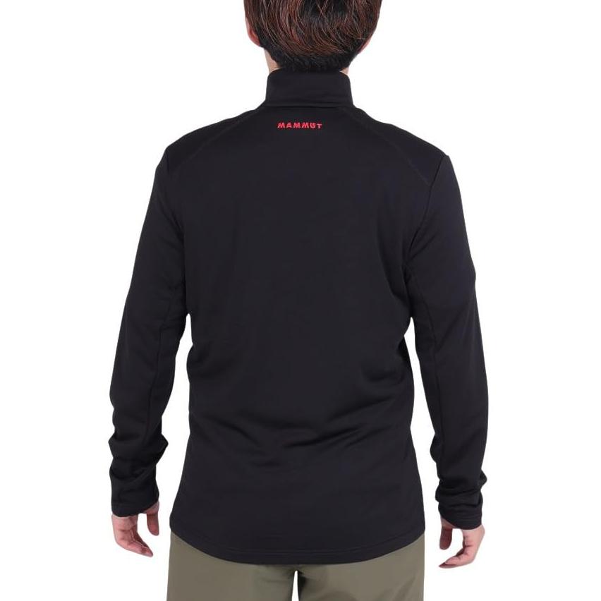Mammut Aconcagua Light Classic Красная метка Вышитая Средний слой Воротник-стойка Молния Теплая Дышащая Длинный рукав Флисовая куртка Мужские куртки Черный 1014-06010