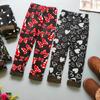 Children's Leggings Baby Girls Thin Fleece Pants Kids Floral Rose Red Camouflage Pants Girls Trousers