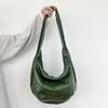 Japanese Style PU Leather Shoulder Bag Large Capacity Crossbody Bag Portable Male Dumpling Bag  Man
