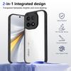 Прозрачный силиконовый чехол для Vivo iQOO 15 13 iqoo15 iqoo13 PC Задняя панель TPU Бампер Ударопрочный Прозрачный Чехол для телефона Крышка
