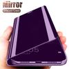 Flip Mirror Cases For Samsung Galaxy A55 A16 A56 A36 A26 A35 A25 A15 5G Phone Case For Samsung A54 A52 A32 A22 A12 A71 4G Cover