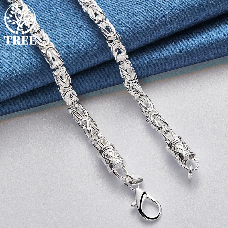 925 Sterling Silver 20 Inch 5mm Faucet Chain Necklace Jewelry