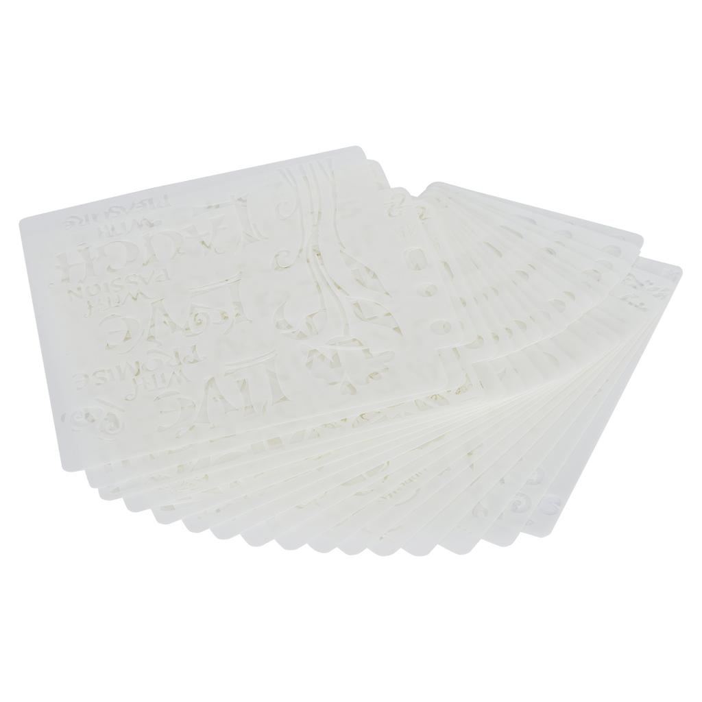 16 шт. шаблон для рисования, полый, точечный рисунок, отвал, буква, узор, декоративная карта