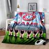 Bayern Munich Soccer Poster Personalized Name Blanket Lightweight Personalized Blanket Ultra-Soft Versatile for Bedding Seaside Bed Sofa