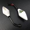 Motorcycle Led Turn Signals Rearview Mirror Scooter E -Bike Rear View Mirrors Back Side Convex Mirror 10mm E -Bike Motorbike
