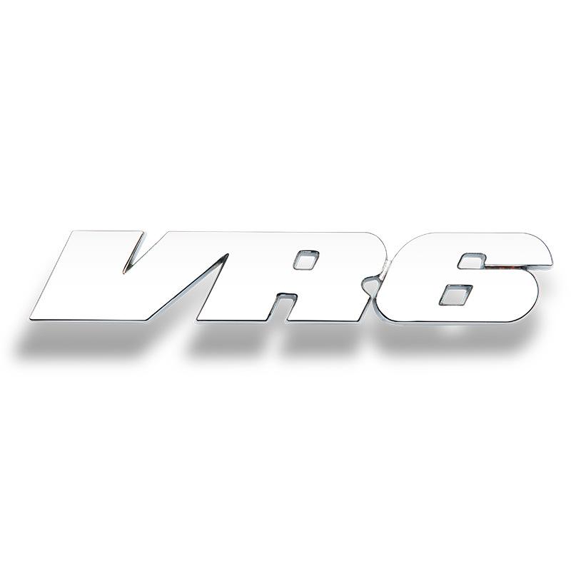 3d Metal Car Letters VR6 Logo Emblem Badge Decals For A3 Q3 Q5 A5 Q7 MK2 MK4 MK3 VR6 Sticker Accessories