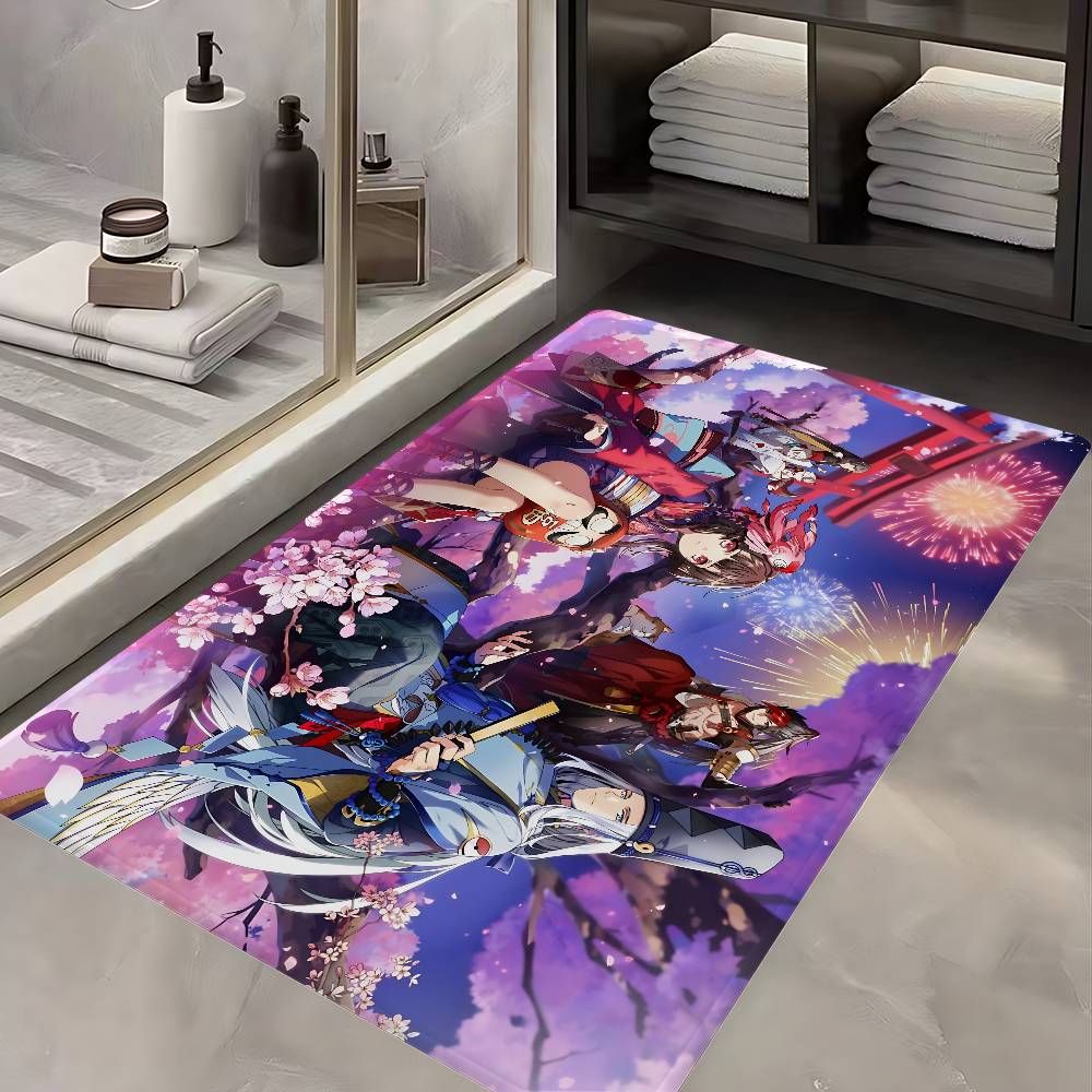 Card Based Game Onmyoji Bathroom Mat Kids Room Bedroom Decoration Balcony Anti-Slip Doormat Living Room Welcome Rug