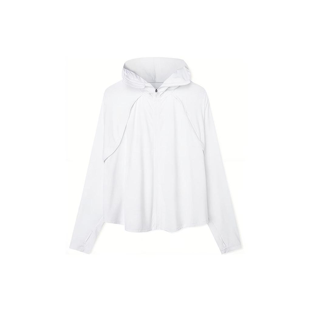 Anta Куртка City Outdoor Series однотонная влагоотводящая куртка с капюшоном Ice Feel женская куртка белоснежная 962227732-4