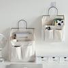 Hanging Storage Bag Large Capacity Multiple Compartments Wardrobe Desktop Fabric Bag Magazine Book Organizer