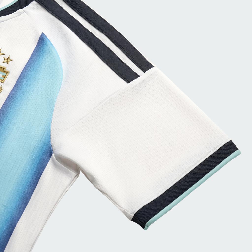 Adidas Аргентина 26 Домашняя футболка Месси Белый/Ледяной голубой/Светло-голубой Мужские топы KA8117