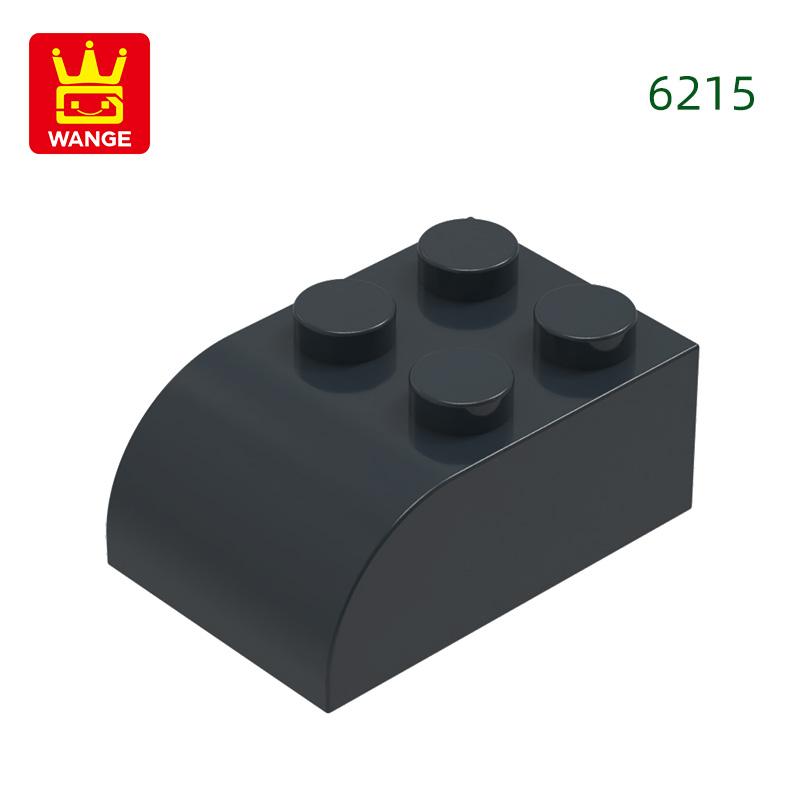 Нетоксичные 60 шт./лот 6215 2x3 Изогнутые строительные блоки Аксессуары Moc Совместимые с классическими кубиками Детские игрушки Конструктор Подарочная коробка