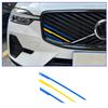 Декоративные полоски на решетку радиатора Volvo XC60, S90, XC90 - Подходят для 26 моделей, Трехцветные аксессуары для передней решетки.
