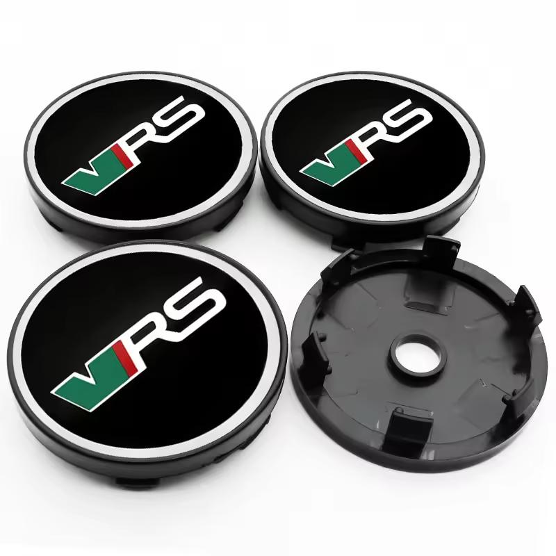 JIYQ3 4PCS 60mm Car Styling Wheel Center Hub Caps Rim Cover Badge Emblem For Skoda Octavia Fabia Rapid Superb Kodiaq Scala Karoq VRS