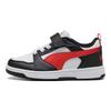 Puma Rebound V6 Low Little Kid Белые Черные Красные Детские Кроссовки For-All-Time-Red 397419-04
