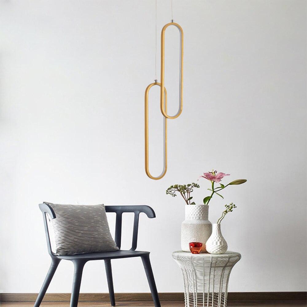 Прикроватная люстра для спальни, роскошный современный минималистичный светильник для главной спальни, гостиной, двуглавый подвесной светильник