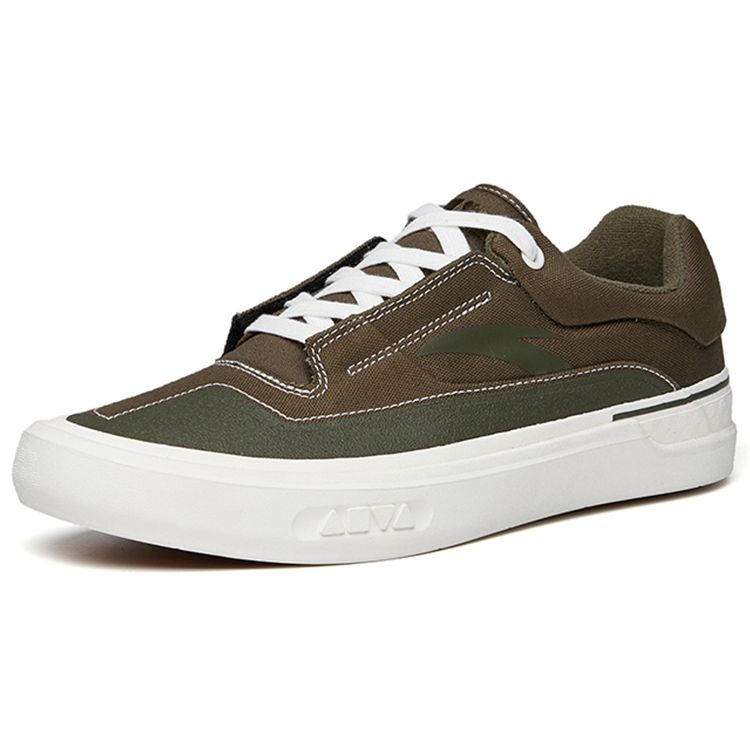 Anta Aoli Fabric All-Terrain Skateboard Non-Slip Shock Absorbing Low-Top Shoes Men Sneakers Green 112218011S-4