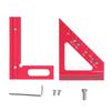 3D Multi Angle Measuring Ruler Hole Position Scribing Ruler 45 90 Degree Carpenter Square with Angle