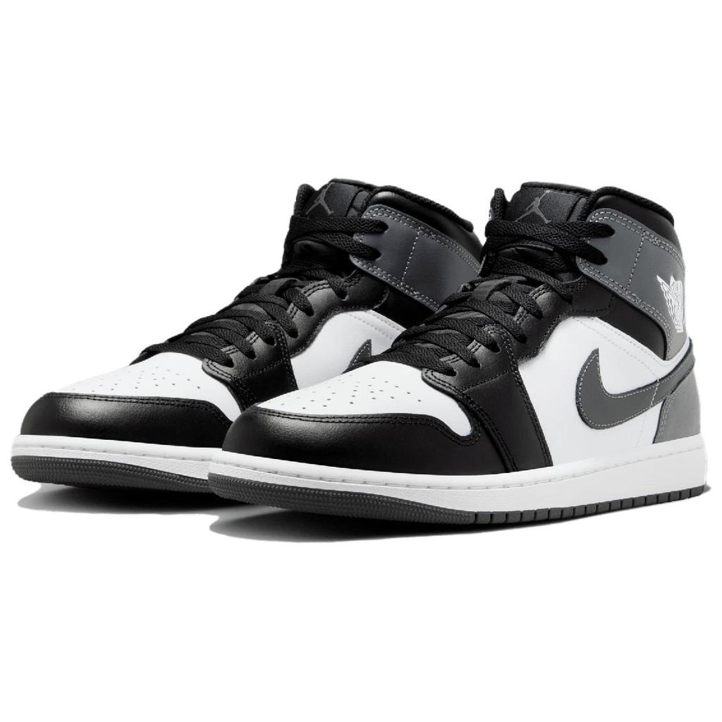 Air Jordan 1 Mid Iron Grey Men Sneakers Black White DQ8426-001