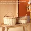 1:12 кукольных миниатюрных корзин для хранения овощей и еды, тканый каркас, кухонный декор