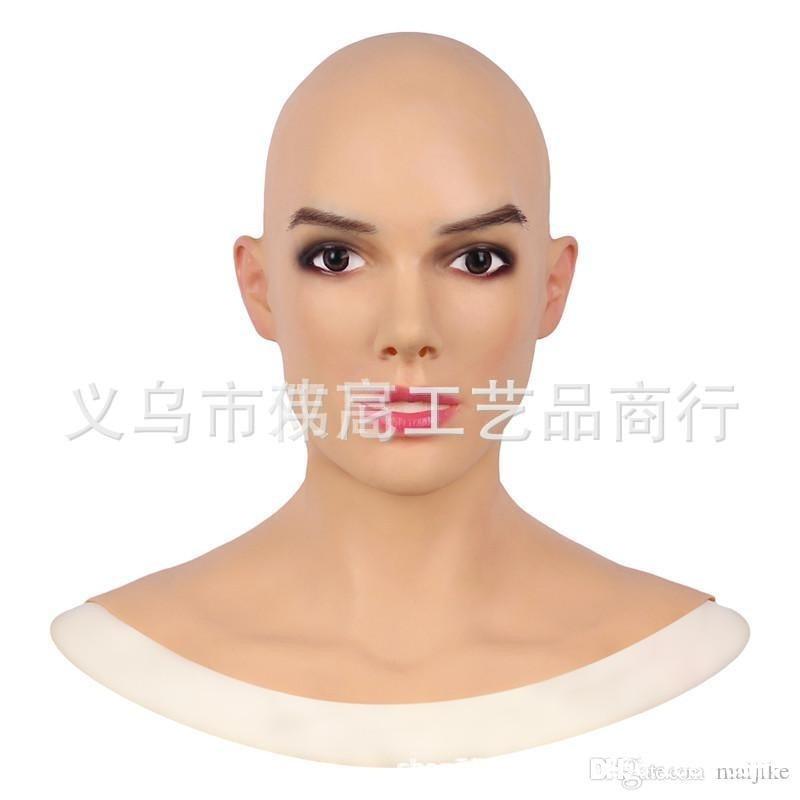 Halloween Cosplay Party Bar Cool Dress Up Mask Handsome Personality Young Grandma Grandpa Mask